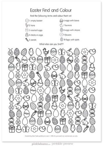 Easter Find and Colour Activity - free printable fun! Find And Color, Printable Easter Activities, Easter Puzzles, Easter School, Easter Worksheets, Worksheet For Kids, Easter Printables Free, Easter Colouring, Hidden Pictures