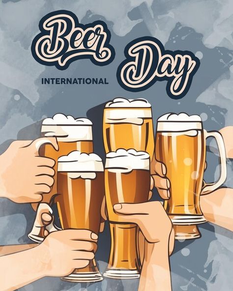 PSD international beer day posters | Premium Psd #Freepik #psd Beer Ideas, International Beer Day, Beer Quotes, Beer Day, Beer Fest, Beer Cheese, Local Beer, Beer Packaging, Drink Local