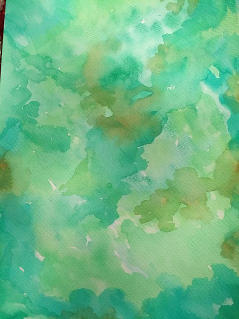 Green Water Colour Background, Water Colour Background Ideas, Green Aesthetic Watercolor, Water Colour Texture, March Watercolor, Coursework Art, Green Watercolor Background, Textiles Ideas, Colour Illustration