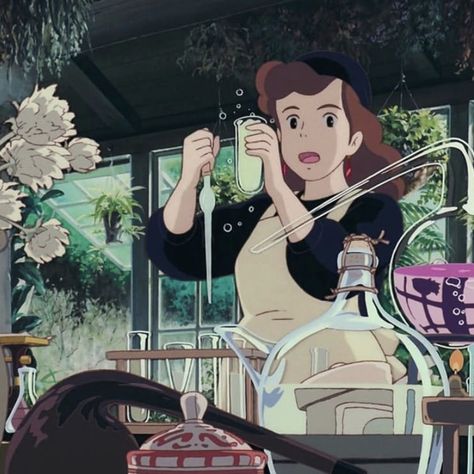 Chemist Aesthetic, Pharmacy Aesthetic, Pharmacy Art, Personajes Studio Ghibli, Studio Ghibli Characters, Ghibli Artwork, Arte Van Gogh, Kiki Delivery, Kiki's Delivery Service