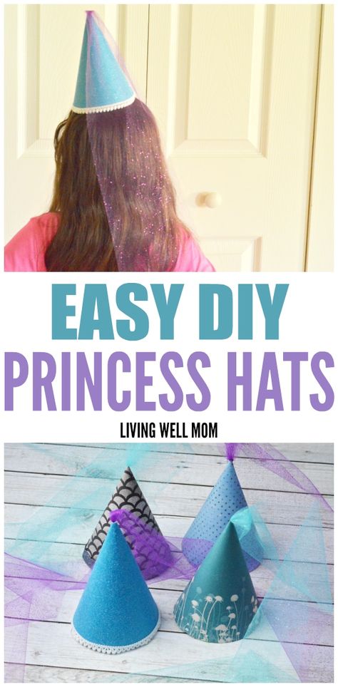 Diy Princess Hat, Slp Crafts, Birthday Party Activity, Princess Crafts, Medieval Party, Birthday Hats, Princess Hat, Medieval Festival, Princess Diy