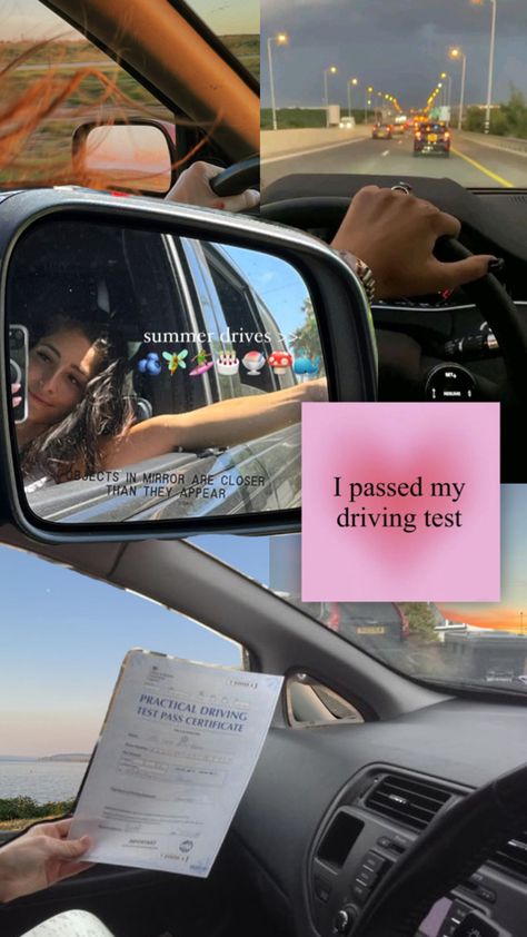 I Passed My Driving Test, Driving Quotes, Drivers Test, Passed Driving Test, Drivers Ed, Vision Board Wallpaper, Vision Board Manifestation, New Year New Me, Manifestation Board