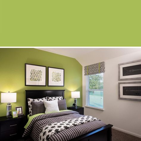 Color In Bedroom, Lime Green Rooms, Bedroom With Color, Magnolia Bedroom, Green Room Ideas Bedroom, Girls Bedroom Green, Green Room Colors, Lime Green Bedrooms, Small Bedroom Colours