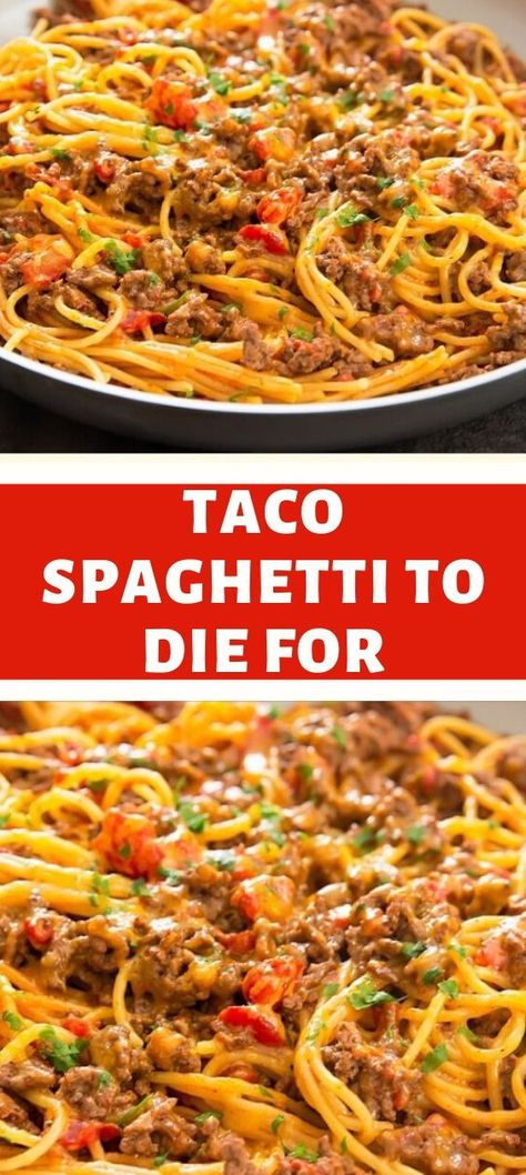 Ground Beef Recipes Mexican, Taco Spaghetti, Ground Beef Recipes Healthy, Keto Beef Recipes, Dinner Sandwiches, Beef Casserole Recipes, Crockpot Recipes Beef, Pasta Dinner Recipes, Ground Beef Recipes Easy