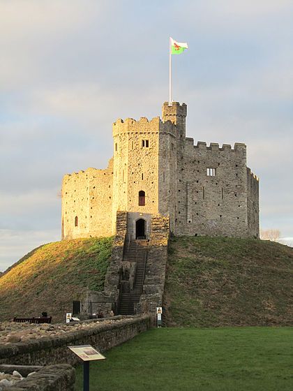 Motte And Bailey Castle, Cardiff Castle, Castles In Wales, Beautiful Ruins, Cardiff Wales, William The Conqueror, Castles In Scotland, 11th Century, Medieval Town