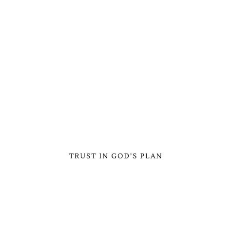 Trust in God’s plan. ✨ May we have faith in the divine purpose and timing of God’s design for our lives and surrender our worries, fears, and uncertainties to Him, knowing that He has a perfect plan that surpasses our understanding. Drawing inspiration from Proverbs 3:5-6, which advises, “Trust in the Lord with all your heart and lean not on your own understanding; in all your ways submit to him, and he will make your paths straight,” let us place our trust in God’s wisdom and guidance. May... Gods Plan Quotes Perfect Timing Life, God Plan Tattoo, God Thank You, God Has A Plan For You, God's Plan Quotes Perfect Timing, Proverbs 3:5-6, God's Perfect Timing, Have Faith In God, Gods Plan Quotes