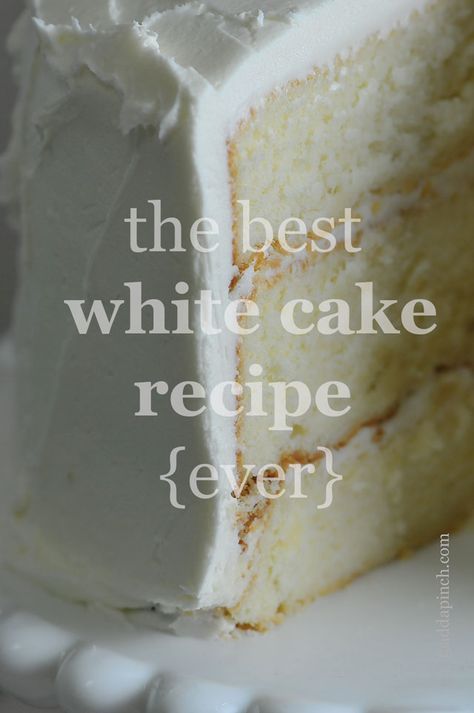 Best White Cake Recipe Ever, The Best White Cake Recipe Ever, Best White Cake, Best White Cake Recipe, White Cake Recipe, White Cakes, Wedding Cake Recipe, Just Cakes, Köstliche Desserts