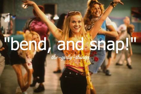 "Bend and snap!" Snap Words, Bend And Snap, Elle Woods, Legally Blonde, Tv Quotes, Reese Witherspoon, The Twilight Saga, Great Movies, Big Screen