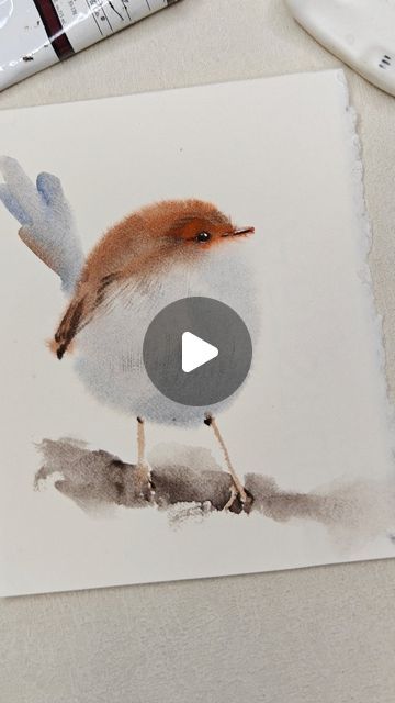 Color Exercises, Watercolor Birds Tutorial, Learning Watercolor, Watercolor Negative Painting, Bird Watercolor Art, Learn Watercolor Painting, Bird Watercolor Paintings, Sailboat Art, Art Tutorials Watercolor