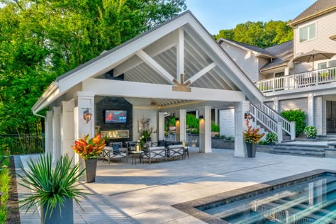 Poolhouse Pavilion, Pool House Pavilion, Pool House Cabana, Outdoor Pavillion, Pool House Shed, Pool Gazebo, Simple Pool, Pool Cabanas, Pool Pavilion