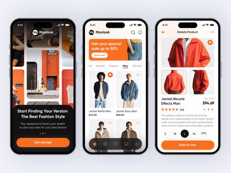 Clothing Mobile App Design, Mobile App Branding, Ecommerce App Design Mobile Ui, E Commerce App Mobile Ui, Shop App Design, Ecommerce App Design, Creative App Design, Beauty Web, Interactive Web Design