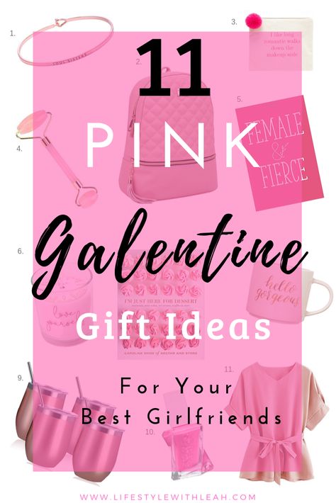 11 Pink Galentine Gift Ideas for Your Best Girlfriends! Galantine Gift Ideas, Galentine Party Favor Ideas, Galentines Gifts Idea Basket, Galentines Party Goodie Bags, Galentines Party Gift Ideas, Galantines Gift Ideas, Galantines Gift, Galentines Gifts Idea, Secret Pal Gifts