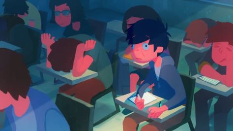 Afternoon Class Korean Animation, 2d Character Animation, Cinema Video, Digital Animation, Stay Awake, Animation Inspiration, Short Movies, Motion Animation, Illustration Animation