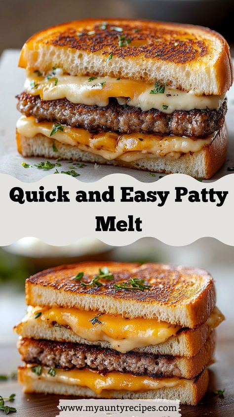 Craving a delicious meal in a hurry? This quick and easy patty melt recipe is perfect for busy weeknights. With simple ingredients and minimal prep time, you can whip up this hearty sandwich that will satisfy everyone at the table. Best Patty Melt Recipe, Patty Melt Recipe Easy, Patti Melt, Easy Patty Melt, Best Patty Melt, Beef Patties Recipes, Patty Melt Recipe, Melt Recipe, Patty Melt