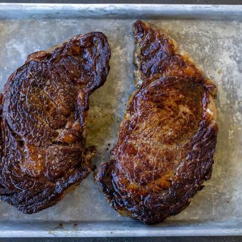 Rib Steak In Oven, Roasted Ribeye Steak, Ribeye Oven Recipes, How To Broil Ribeye Steak In The Oven, Ribeye Steak Recipes Oven Without Cast Iron Skillet, Beef Ribeye Steak Recipe Oven, Oven Cooked Ribeye Steak, Prime Rib Steaks In Oven, Bake Ribeye Steak In Oven