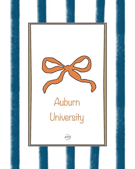 Auburn University Dorm Decor! 💙🧡 College request! Now available at my Etsy shop. Link in bio! #auburnfootball #auburnuniversity #etsy #smallbusiness Auburn University Art, Auburn University Dorm, Dorm Decor College, University Dorm, University Dorms, Auburn Football, Tree Clipart, Auburn University, Digital Art Design