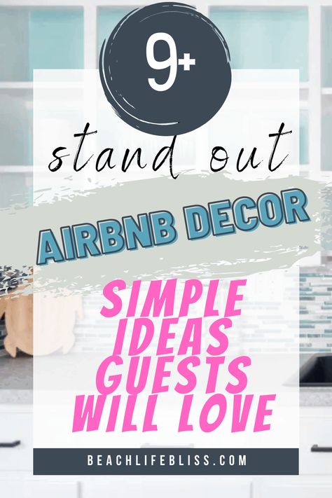 Vrbo Decorating Ideas Lake House, Air B&b Decor Ideas, Airbnb Decor Room Ideas Bedroom, Beach Rental Decor, Living Room Airbnb, Bedroom Airbnb, Decorate Airbnb, Airbnb Decor Room Ideas, Bnb Decor