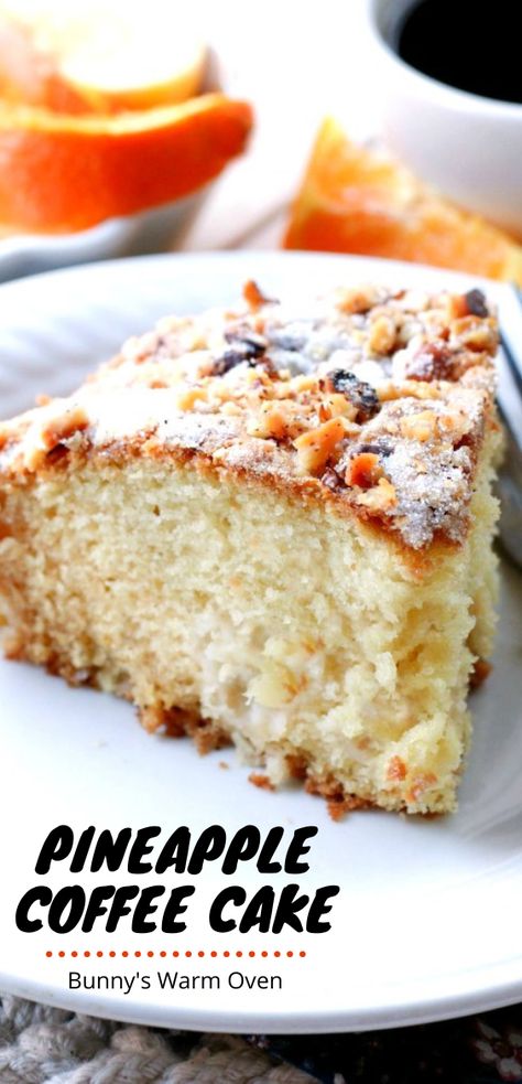 Pineapple Breakfast, Board Recipes, Pecan Coffee Cake, Pineapple Chunks, Coffee Cakes, Delicious Cakes, Coffee Cake Recipes, Cobbler Recipes, Breakfast Cake