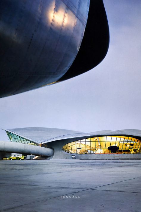 The TWA Flight Centre is a masterpiece of architecture, designed by the brilliant American architect Eero Saarinen. Its unique Y-shaped pillars and futurist design make it an instant classic. ... With #DesignMatters, we use a brand hashtag to collate art, culture and design inspirations from across the web. The purpose is to show how design matters to the world, and to Neucarl. _ "1962 TWA Terminal - JFK (Idlewild) Airport - Eero Saarinen" by x-ray delta one is licensed under CC BY-NC-SA 2.0. Twa Flight Center, Delta One, Twa Terminal, Flight Centre, How Design, Eero Saarinen, Art Culture, Cloud Gate, X Ray