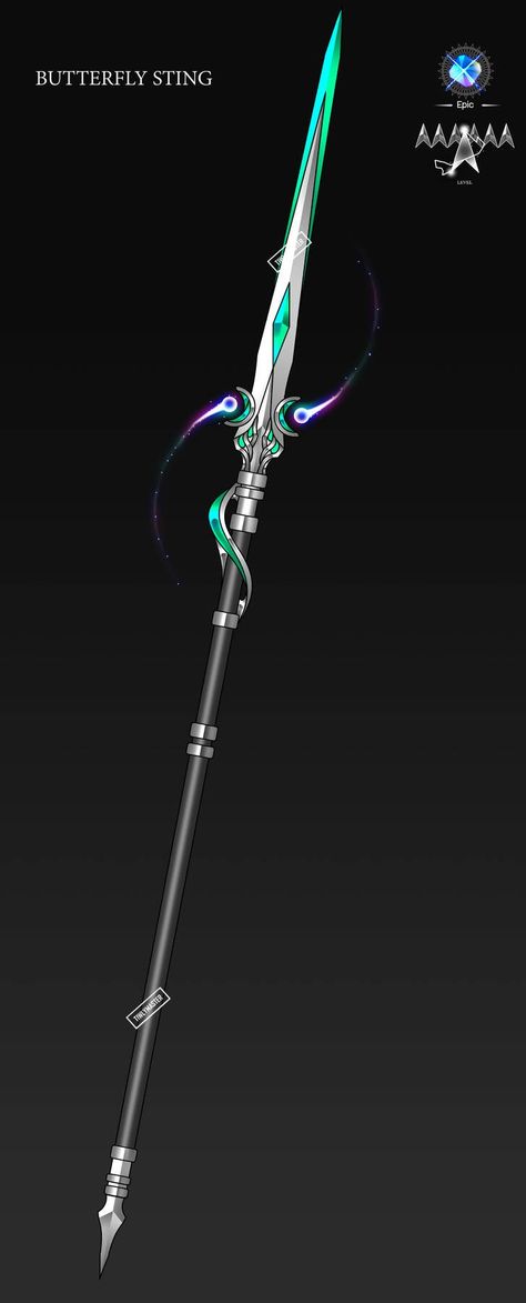 Sci Fi Spear Concept Design, Fantasy Spear, Magic Spear, Brutal Legend, Cybernetic Arm, Super Powers Art, Character And Setting, New Fantasy, Cool Swords