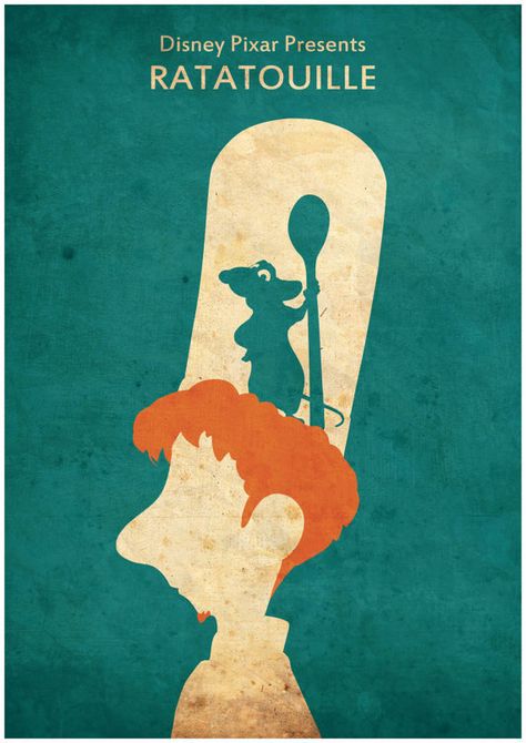 Ratatouille | 28 Minimalist Posters For Your Disney-Themed Nursery Ratatouille Film, Ratatouille Movie, Disney Themed Nursery, Ratatouille Disney, Disney Poster, Disney Movie Posters, Foto Disney, Animation Disney, Disney Pixar Movies