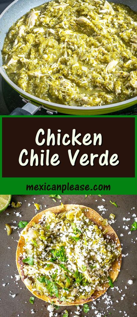 Chili Verde Recipe, Chicken Chile Verde, Chicken Chili Verde, Chicken Verde, Chicken Chile, Quick Meals To Make, Chili Verde, Verde Sauce, Green Chili Chicken