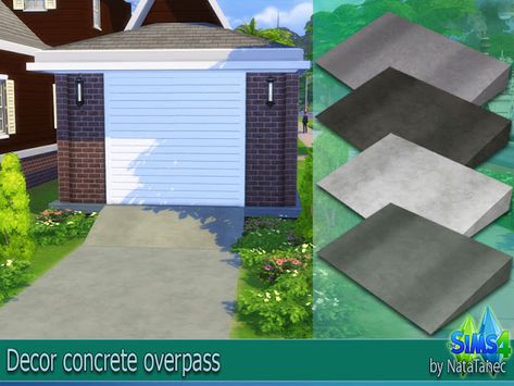 Corporation "SimsStroy": The Sims 4. Overpass for car. Sims 4 Cc Driveway, Sims 4 Road Cc, Sims 4 Parking Lot Cc, Sims 4 Truck Cc, Sims 4 Garage, Sims Lips, Sims Car, Sims Collection, Sims 4 Cars