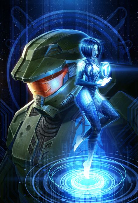 Halo Poster, Master Chief And Cortana, Roboute Guilliman, Halo Drawings, Halo Mega Bloks, Halo Tattoo, Cortana Halo, Halo Backgrounds, Halo Funny