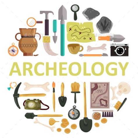 Archaeology Icon Set Vector Isolated Illustration #Set, #Icon, #Archaeology, #Illustration Archaeology For Kids, Archaeology Dig, Geology Humor, Ms Project, Underwater City, Richard Iii, Instagram Frame, Ancient Artifacts, Icon Set Vector