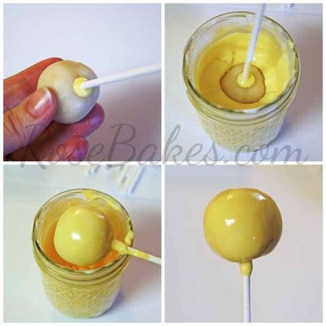 How to Dip a Cake Pop Collage Perfect Cake Pops, Make Cake Pops, Cake Pop Tutorial, Entertaining Food, Mickey Cakes, How To Make Rose, Cake Pops How To Make, Picture Tutorial, Party Pops