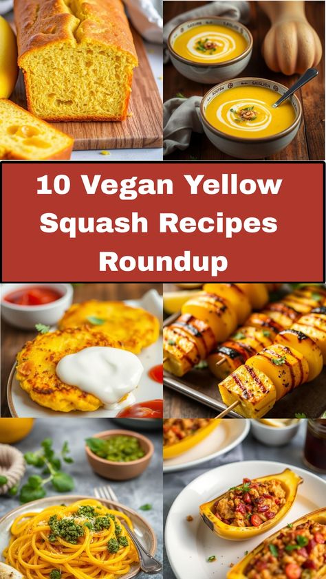 Unlock the potential of yellow squash with these 10 creative vegan recipes Meals With Yellow Squash, Things To Do With Yellow Squash, Vegan Yellow Squash Recipes, Yellow Zucchini Recipes, Vegan Squash, Yellow Zucchini, Yellow Squash Recipes, Vegan Chef, Yellow Squash