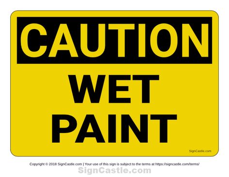 Free printable wet paint caution sign. Download the PDF at https://signcastle.com/download/wet-paint-caution-sign/ Wet Paint Sign, Construction Signs Printable, Construction Vbs, Art Advocacy, Safety Signs And Symbols, Vbs Craft, Speed Limit Signs, Wet Floor Signs, Safety Week