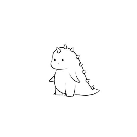 Dino Doodle Tattoo, Cute Dino Sketch, Small Dino Tattoos Cute, Small Dino Drawing, Dino Doodles Cute Dinosaur, Dinosaur Doodle Tattoo, Dinosaur Drawings Cute, Dinosaur Cute Tattoo, Tiny Trex Dino Tattoo