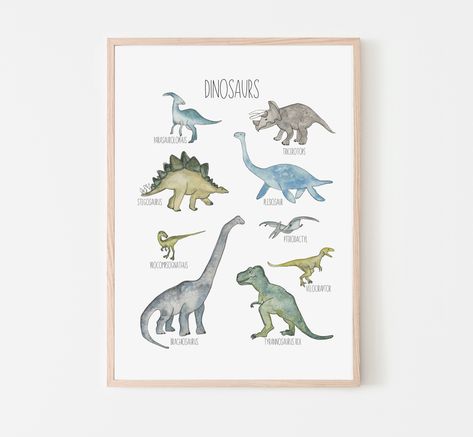 Excited to share this item from my #etsy shop: Dinosaurs Kids Room Nursery Printable Art, Instant Download, Neutral Nursery,Digital File Dinosaur Posters, Dinosaur Illustration, Dinosaur Wall, Dinosaur Art, Dinosaur Design, Watercolor Clipart, Illustrations Posters, Dinosaurs, Kid Room Decor