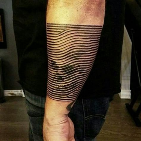 Skull Tatoo 3d, Black Line Tattoo, Optical Illusion Tattoo, Tattoo Skull, Muster Tattoos, Geometric Tattoos, Geniale Tattoos, 3d Tattoos, 3d Tattoo