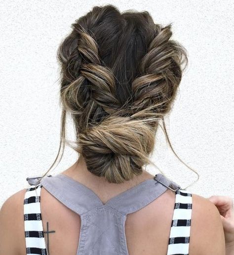 Another cool link is DrumCorps.net Low Bun With Two Braids Updo Bun With Two Braids, Braids Updo, Nurse Hairstyles, Two Braids, Long Hair Updo, Work Hairstyles, Low Bun, Hairstyles For Long Hair, Easy Hairstyles For Long Hair