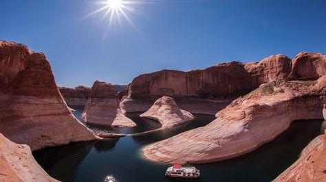 Glen Canyon National Recreation Area (U.S. National Park Service) Glen Canyon Dam, Recreational Area, Glen Canyon, Lake Vacation, National Park Road Trip, Lake Powell, Bryce Canyon National Park, Colorado River, United Airlines