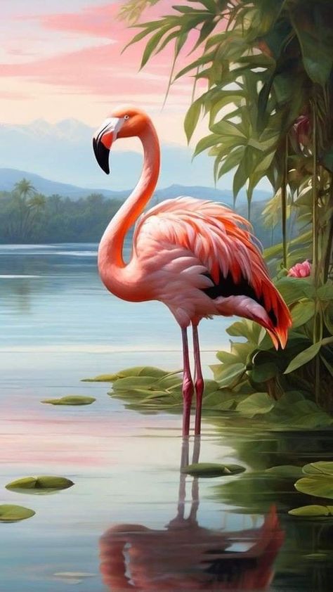 Flamingo Friday, Flamingo Pictures, Bird Painting Acrylic, Beautiful Flamingo, Rooster Painting, Flamingo Art, Ocean Lover, Mermaid Art, Design Planning