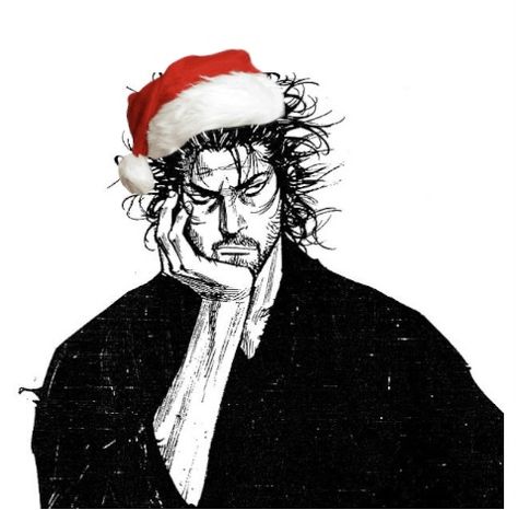 shit edit i made of takezo from vagabond for christmas pfp Vagabond Manga Pfp, Manga Christmas Pfp, Jojo Christmas Pfp, Christmas Manga Pfp, Berserk Christmas, Miyamoto Musashi Pfp, Vagabond Manga Icons, Musashi Miyamoto Icon, Musashi Pfp