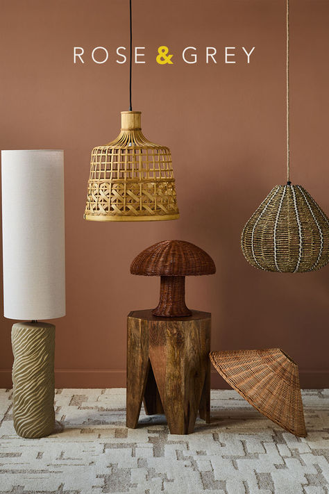 These rustic lights are perfect for a neutral home aesthetic. Bring natural materials into your home with rattan table lamps and ceiling lights. Mediterranean Accessories, Neutral Home Aesthetic, Rustic Lights, Cane Furniture, Rattan Table, Neutral Home, Home Aesthetic, Boot Room, Kitchen Utilities