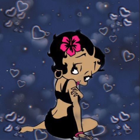 Hawaiian Betty Boop, Betty Boop Pfp Aesthetic, Betty Boop Pfp, Betty Boop Aesthetic, Black Betty Boop, Betty Boop Cartoon, Betty Boop Art, Betty Boop Pictures, Chicano Art