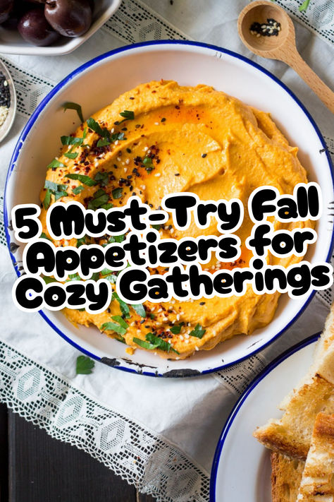 5 Must-Try Fall Appetizers for Cozy Gatherings Butternut Squash Appetizer, Squash Bites, Pumpkin Hummus Recipe, Savory Butternut Squash, Pumpkin Dip, Hot Crab Dip, Pumpkin Hummus, Fall Appetizers, Crab Dip