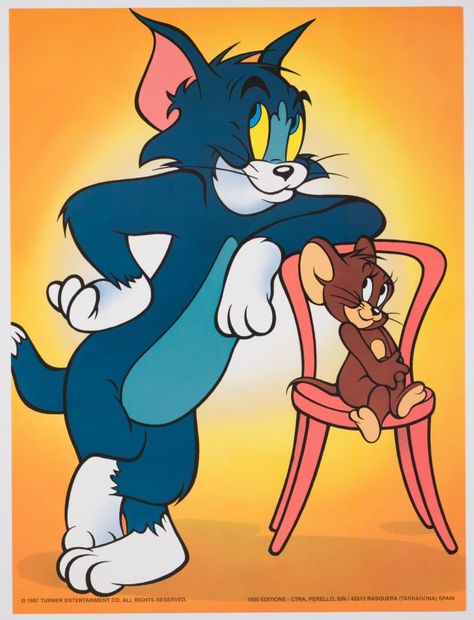 Tom and Jerry Best Friends Limited Edition Poster - ID: febmgm22212 Tom And Jerry Best Friends, Tom Och Jerry, Jerry Wallpapers, Tom And Jerry Pictures, Tom And Jerry Wallpapers, Mgm Studios, Jerry Cartoon, Tom And Jerry Cartoon, Disney Fine Art