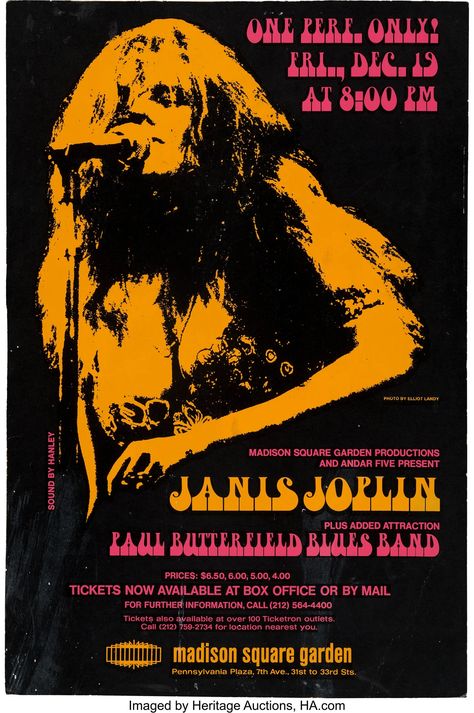 Madison Square Garden Concert, Music Concert Poster, Paul Butterfield, Concert Poster Art, Music Concert Posters, Magic Garden, Musica Rock, Concert Poster, Square Garden