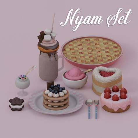 Sims 4 Cc Living Room Clutter, The Sims 4 Pack, Sims 4 Kitchen, Sims 4 Clutter, Bakery Display, Free Sims 4, Aircraft Interiors, Sims 4 Dresses, Angel Cake