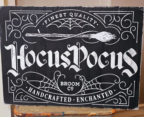 This turned out so dang cute! Make sure to hop over to the fb page or YT to see the replay. Comment HOCUS POCUS for the link to supplies #hocuspocus #Halloween #halloweendecor #chalkcouture Hocus Pocus Signs, Hocus Pocus Kitchen, Kitchen Theme, Halloween Hocus Pocus, Kitchen Themes, Fb Page, Hocus Pocus, Make Sure, Chalkboard