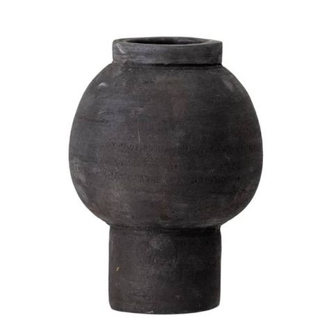 Trouva: Black Deco Vase Aqua Culture, Terracotta Vase, Vase Black, Deco Vase, Lakeside Cottage, Balloon Shapes, Mesa Exterior, Wood And Marble, Keramik Vase