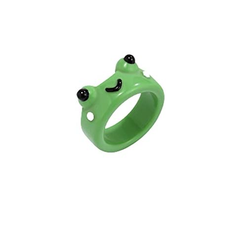 Ring Cartoon, Aesthetic Friendship, Frog Stuff, Animal Aesthetic, Finger Ring For Women, Frog Jewelry, Rings Stacking, Women Friendship, Things I Need To Buy