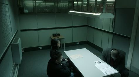 Interrogation Room, Interview Rooms, Chicago Justice, Detective Aesthetic, Film Inspiration, Police Station, Cinematic Photography, Room Doors, Environment Concept Art