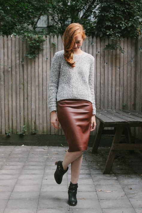 A Beginner’s Guide to Wearing Skirts with Boots - Verily Pencil Skirt With Boots, Pencil Skirt With Tights, Skirt With Boots, Fashion Designer Quotes, Tan Pencil Skirt, Pencil Skirt Fashion, Spring Skirt Outfits, Professional Skirt, Skirt Outfits Summer